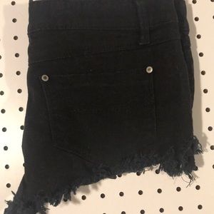 Shorts - Blue asphalt (black fringed shorts ) Shorts - Blue asphalt (black fringed shorts )